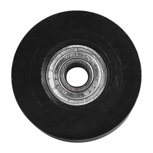 4 Pieces Fitness Trolley Seat Rail Rollers for Water Resistance Rowing Machine, Nylon Steel Cushion Moving Wheel, Row Machines Part Replacement for Home Gym Fitness Equipment