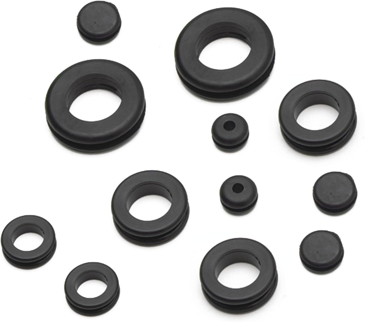 Performance Tool W5214 125pc Rubber Grommet Assortment in Organizer Case for Vehicle Maintenance and Repair in Auto Shops and Garages
