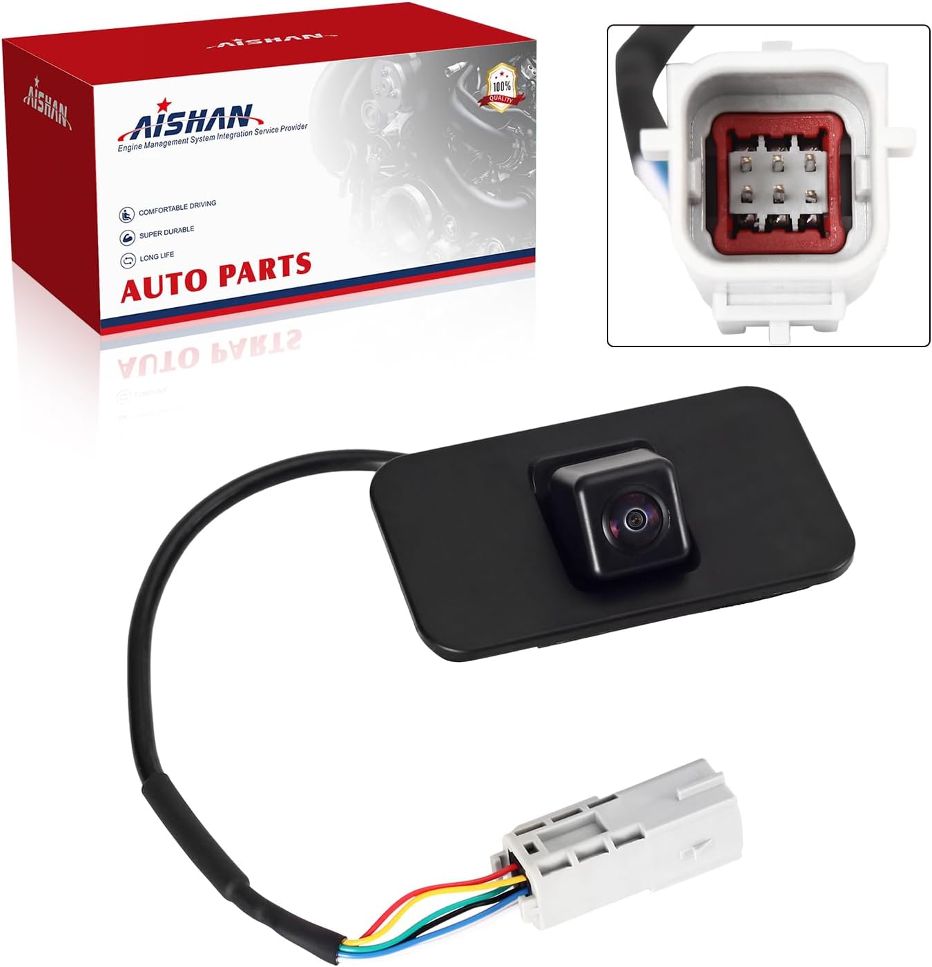 Rear View Backup Camera Parking Assist Camera Compatible with Chevy for Suburban Tahoe for GMC Yukon for Cadillac Escalade 2015-2020 5.3L 6.0L 6.2L V8 Replace# 23378804 23404613 23432248