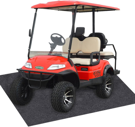 Large Rubber Mat 6.6x8.5 Feet Oil Absorbent Garage Mat for Under Car Waterproof Backing Layer Golf Cart Mat Protects Floor from Spills, Drips, Splashes and Stains Oil Drip Pan