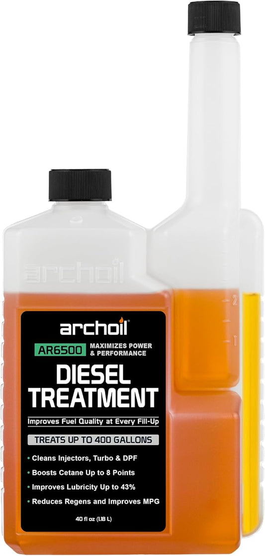 Archoil AR6500 Diesel Treatment (40 Ounces) - Treats 400 Gallons - Additive for All Diesel Vehicles