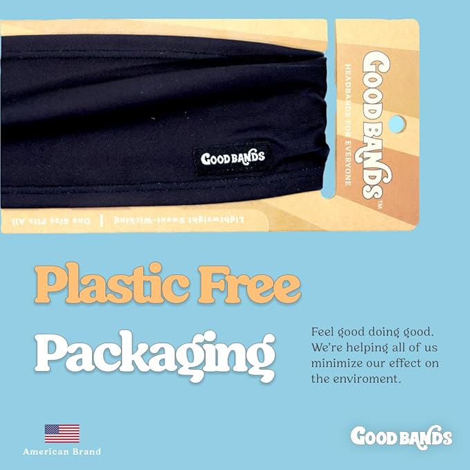 Sweatband for Men and Women - Unisex Headband That Wicks Moisture and Eliminates Excess Sweat - Durable & Long-Lasting - Running, Sports, Football, Triathlons, Construction, Yoga, Gym