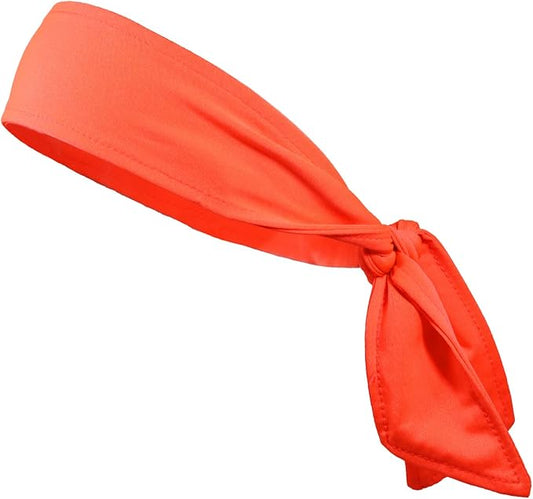 Kenz Laurenz Headbands Tie on Headband for Women Men Running Athletic Hair Head Band Elastic Sports Sweat Basketball Sweatband Stetchy Yoga Workout Sweatbands Adjustable Non-Slip Moisture Wicking