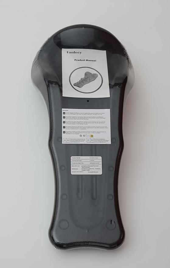 Neck and Shoulder Relaxer with Upper Back Massage Point, Cervical Traction Device Neck Stretcher for TMJ Pain Relief and Cervical Spine Alignment Chiropractic Pillow（Black）