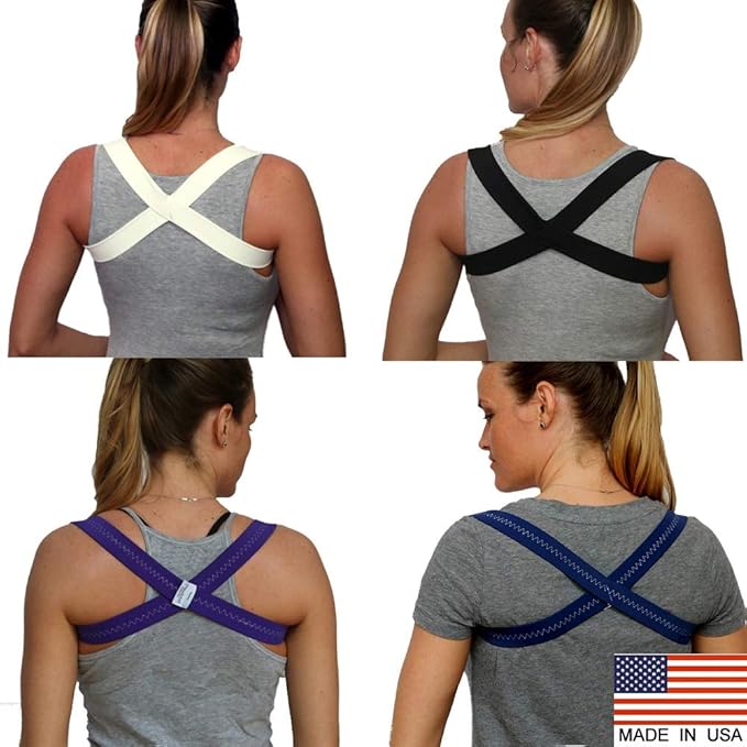 Posture Corrector Brace/Wear 15 Minutes A Day to Impove Posture Posturific Brace - Available in Colors and Sizes (Beige Large)