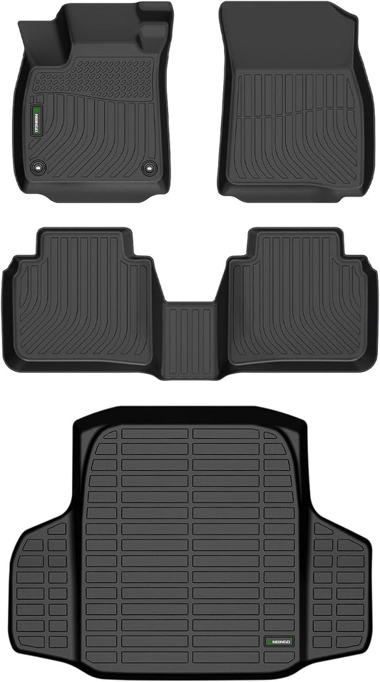 ANBINGO®Floor Mats Fit for Honda Accord(Include Hybrid) 2023-2025&Cargo Mat All Weather Mats for Accord 2024 TPE Car Mat Rugs for Accord 2023 Rubber Trunk Carpet for Accord 2025 Automotive Accessories