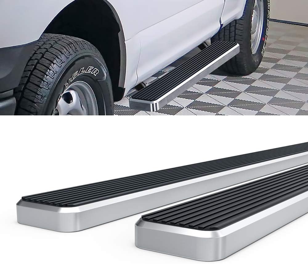 APS Running Boards 5 inches Compatible with Ford F150 2015-2025 Regular Cab & F-250 F-350 Super Duty 2017-2025 304 Stainless Steel (Nerf Bars Side Steps Side Bars)