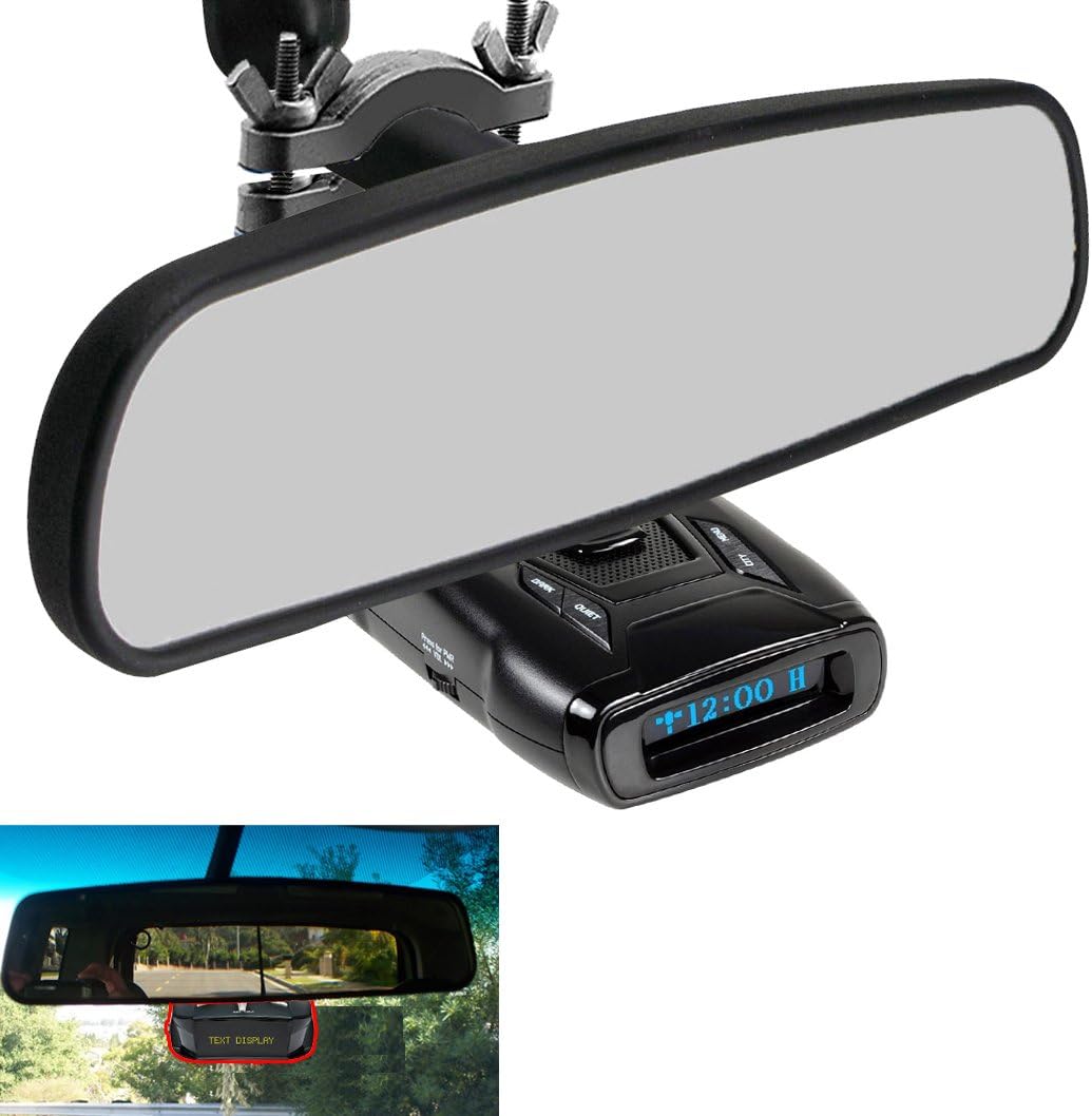Radar Detector Rearview Mirror Stem Mount for for All Whistler Radar Detector (CR DE SL SRT XT XTR LRD Z & More)