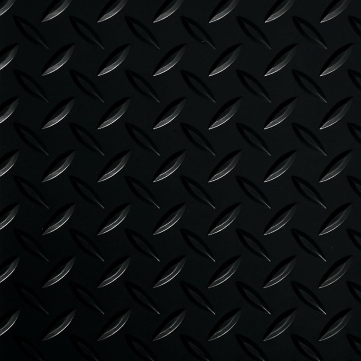 G-Floor Lite Diamond Tread Pattern Midnight Black Vinyl Rollout Garage Flooring Protector Mat for The Garage and Beyond - 7'6" x 14' Size
