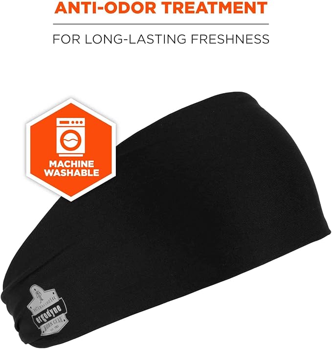 Ergodyne Chill-Its 6634 Cooling Headband, Sports Headbands for Men and Women, Moisture Wicking