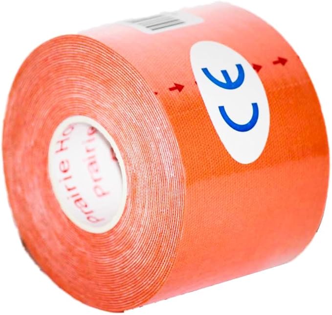 Kinesiology Tape Pro, Athletic Waterproof Muscle Support Adhesive Kinesio Sport Tape for Athletes 2 inches x 16.4 feet Single Roll, Orange
