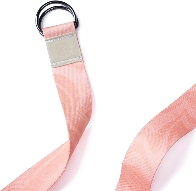 yogadesignlab YOGA DESIGN LAB | The Yoga Strap | Luxurious, Extra Long, Super Soft, Eco Printed | Studio Quality, Adjustable | Safely Stretch Further and Hold Longer | 8 ft Long