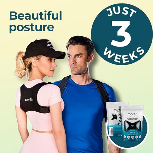 Ultimate Posture Corrector: Breathable, Comfortable Back and Shoulder Brace for Men and Women - Discreet Under-Clothes Design for Improved Posture and Neck Support