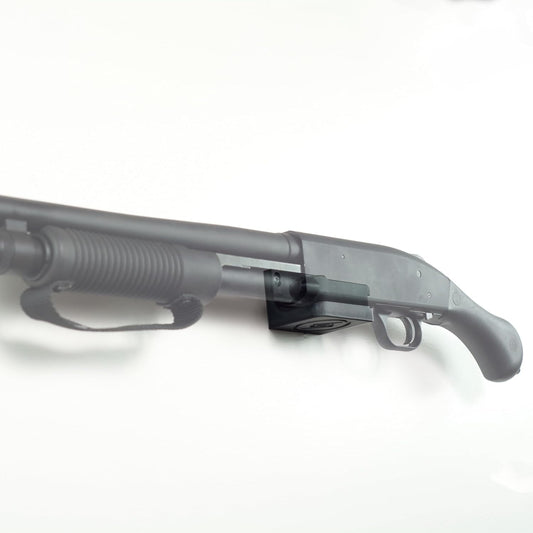 Spartan Mount Compatible with Mossberg 88, 500, 590 Shotgun Display Storage Organization System | Unique Low Profile Design | Gun Safe Wall Room Mounting Solution (410-Gauge, Barrel Points Left)