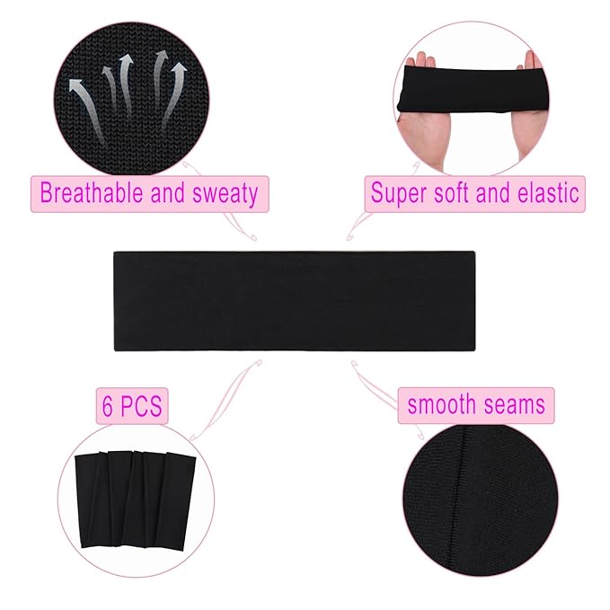 Leeven Headbands 6 Pcs Cotton Headbands