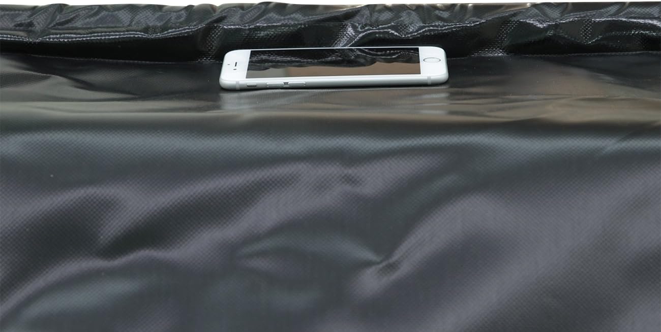 Garage Floor Mat for Under Car Oil Containment Mat for Snow, Mud, Rain - 7' 9" x 18', Black