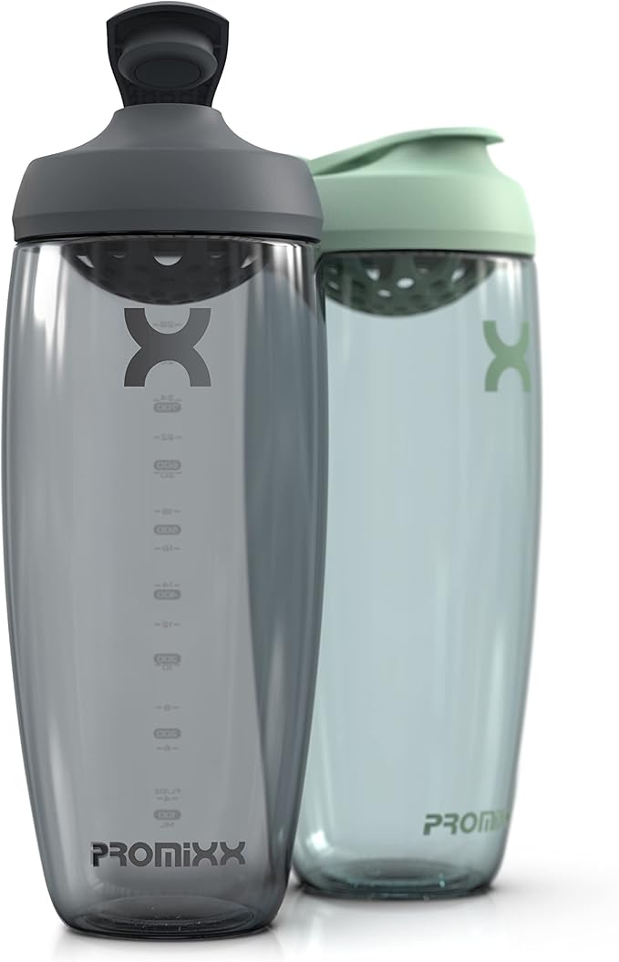 Promixx PURSUIT Protein Shaker Bottle – Premium Sports Bottles for Protein Mixes and Supplement Shakes – Easy Clean, Durable Protein Shaker Cup