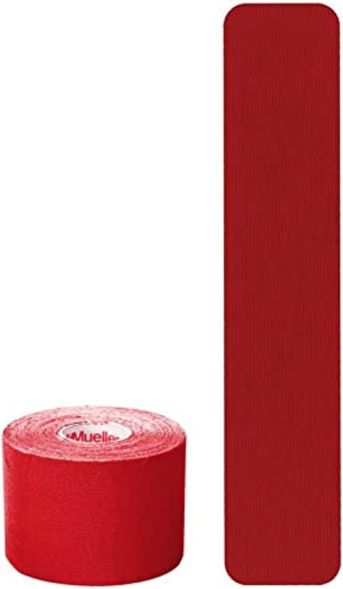 MUELLER Sports Medicine Kinesiology Therapeutic Tape, Quality Athletic Tape, Latex Free, 20 Pre-Cut I-Strips, 2" x 9.75" Each Strip