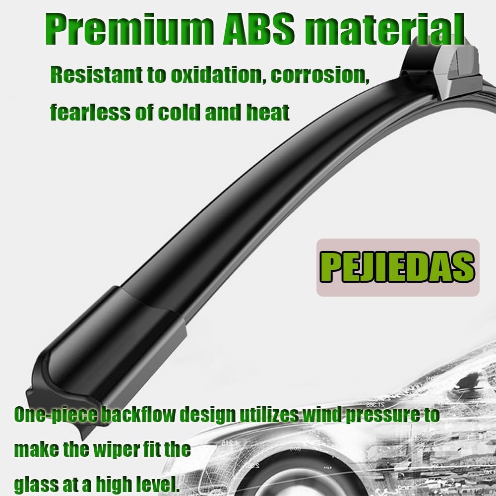 3 Wiper Blades, Front Wiper + Rear Wiper Blades for Dodge Durango 2011-2022/Jeep Grand Cherokee 2014-2022 (22 inch + 21 inch + 11 inch Wiper Blades) OE Original Style