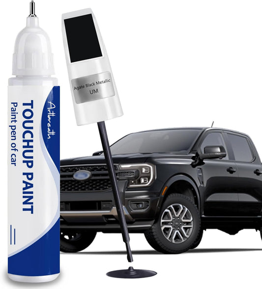 Agate Black Metallic(UM) Touch Up Paint for Ford -Exact Match–Chips and Nicks Car Paint Scratch Repair Kit Automotive Paint Pen for F-150/Mustang/Transit/Explorer/Ranger/Escape/Edge