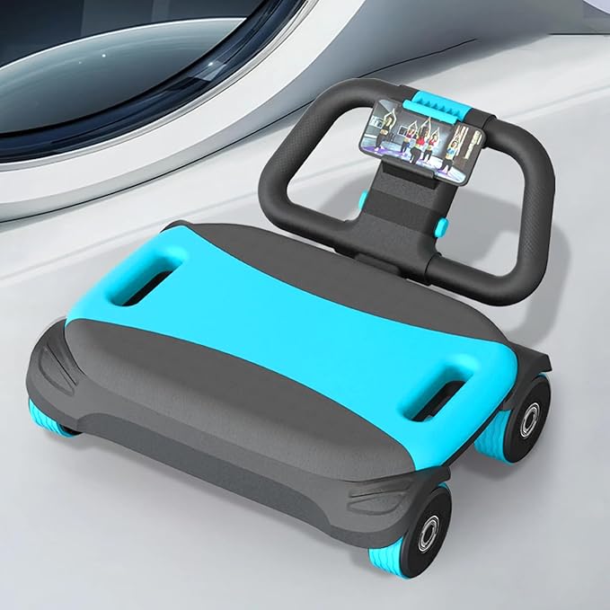 FIAMERMOR 2025 AB Roller Wheel - 4 wheel elbow support abdominal wheel automatic rebound abdominal fat burning weight loss core training equipment home/gym