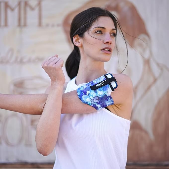 Sprigs Phone Armband Sleeve for iPhone 14, 13, 12, 11, X Galaxy Z, S22, S21, S20 Google Pixel 7, 6, 5. The Lightest & Most Comfortable Running Armband, Stretches to Fit All Phones with Case for Women & Men