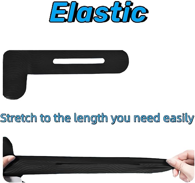 IEADEN Precut Kinesiology Tape for Knees, 20 Pcs - Knee Support & Stability, Knee Pain Relief Athletic Tape - Waterproof & Elastic, Breathable Hypoallergenic Latex-Free Tape, Black