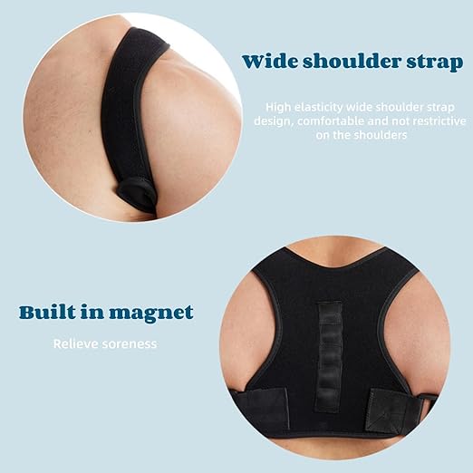 Male female posture corrector, adjustable upper backbreathable back support corrector, can relieve discomfort in the waist, neck, and shoulders