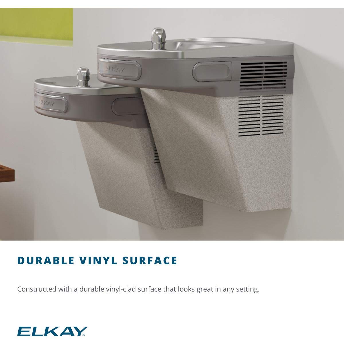 Elkay Cooler Wall Mount ADA Non-Filtered Non-Refrigerated Light Gray Granite