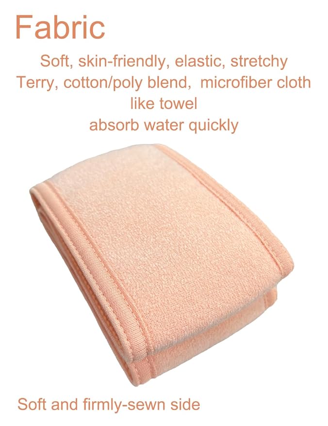 EUICAE Spa Headband Sweat Head Towel Wrap - Non-Slip, Stretchable, Washable Makeup Facial Treatment and Sport Headwrap for Face Wash (orange)