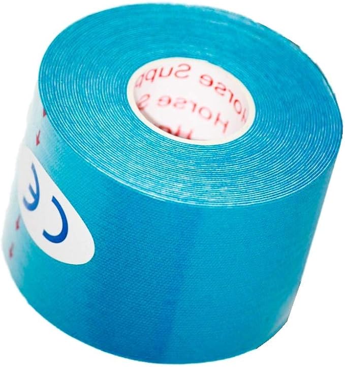 PreCut Kinesiology Tape Sport Pro (20 Pre Cut 10 Inch Strips per Roll) Athletic Recovery Muscle Support Physio Therapeutic Aid (Light Blue) (Single Roll)