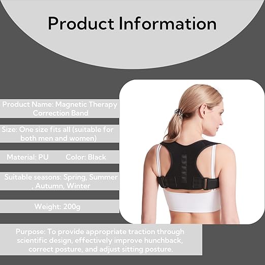 Male female posture corrector, adjustable upper backbreathable back support corrector, can relieve discomfort in the waist, neck, and shoulders