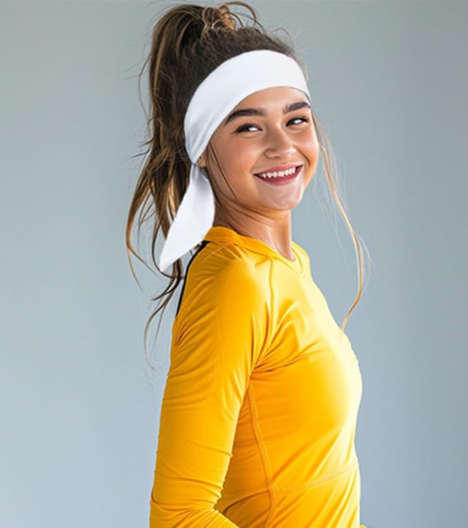 Sport Tie Headbands Tennis Head Tie for Men Women Sports Fans Ninja Soccer Basketball Teams Head Ties Halloween