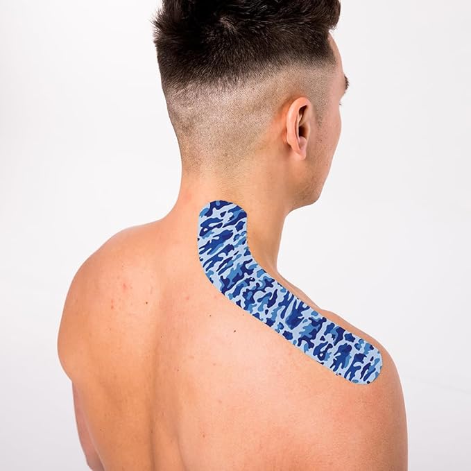 CureTape Art Kinesiology Tape | 1 Roll 5cm x 5m | Waterproof | Latex-Free Medical Kinesiology Tape | KinesioTape for Sports & Fitness | Kinesiology Recovery Tape for Extreme Sports