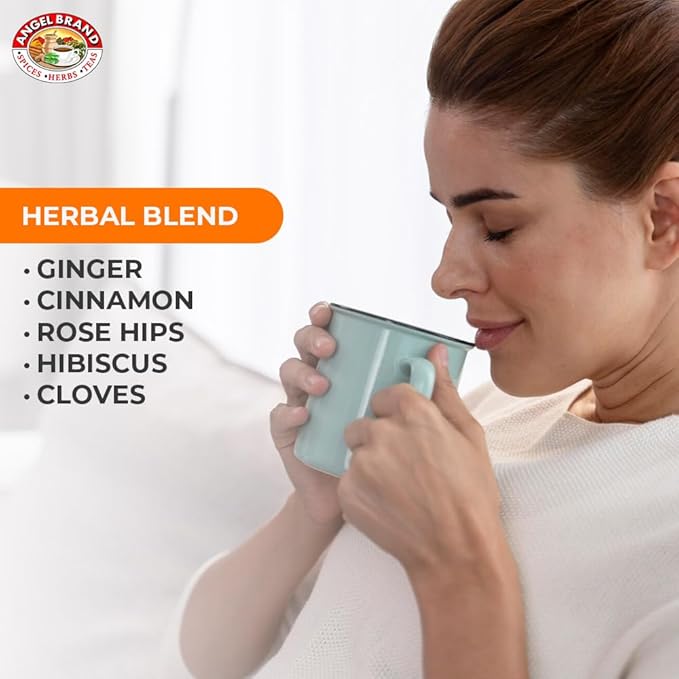 Angel Brand Ginger Tea Bags 25 – Pack of 3 – Ginger Root Tea for, Digestion & Immune Support