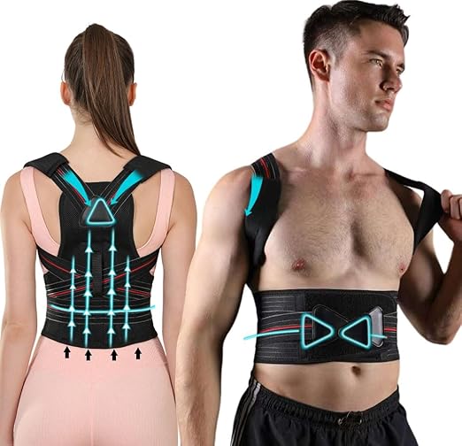 Posture Corrector for Women and men Adjustable Back Brace Posture Corrector For Back Pain Relief - Scoliosis, Hunchback, Spine Corrector
