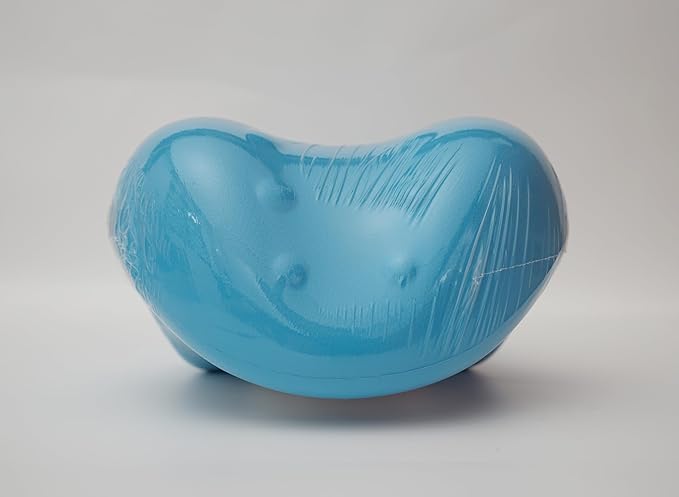 Neck and Shoulder Relaxer with Upper Back Massage Point, Cervical Traction Device Neck Stretcher for TMJ Pain Relief and Cervical Spine Alignment Chiropractic Pillow (Blue)