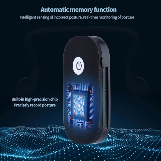 Intelligent Posture Corrector and Trainer for Back, Hanging Neck Posture Trainer Rechargeable Silicone Automatic Induction Posture Corrector