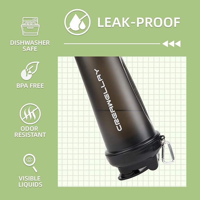 3 Pack Protein Shaker Bottle, 24 oz Protein Shaker Cup with Wire Shaker Ball for Pre Workout, Shake Bottle with Carrying Handle, BPA-Free & Dishwasher Safe (Black, White, Blue)