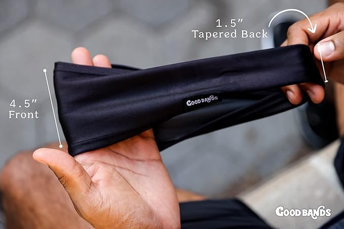 Sweatband for Men and Women - Unisex Headband That Wicks Moisture and Eliminates Excess Sweat - Durable & Long-Lasting - Running, Sports, Football, Triathlons, Construction, Yoga, Gym