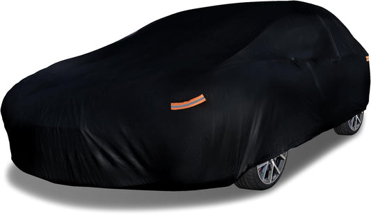 EzyShade 10-Layer Waterproof Sports Car Cover. See Vehicle Size-Chart for Accurate Fit. All Weather Outdoor Covers. Challenger Charger Monte Carlo. Sun Snow Rain. Black, Size C6 (See SizeChart)