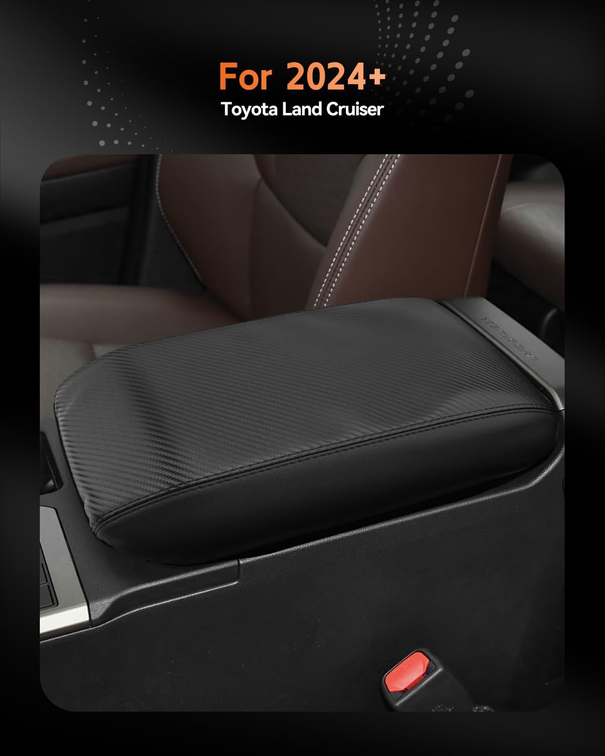 CDEFG for 2024 2025 Toyota Land Cruiser 250 Center Console Cover Armrest Box Cover for Land Cruiser (1958, Land Cruiser) Accessories Arm Rest Protector