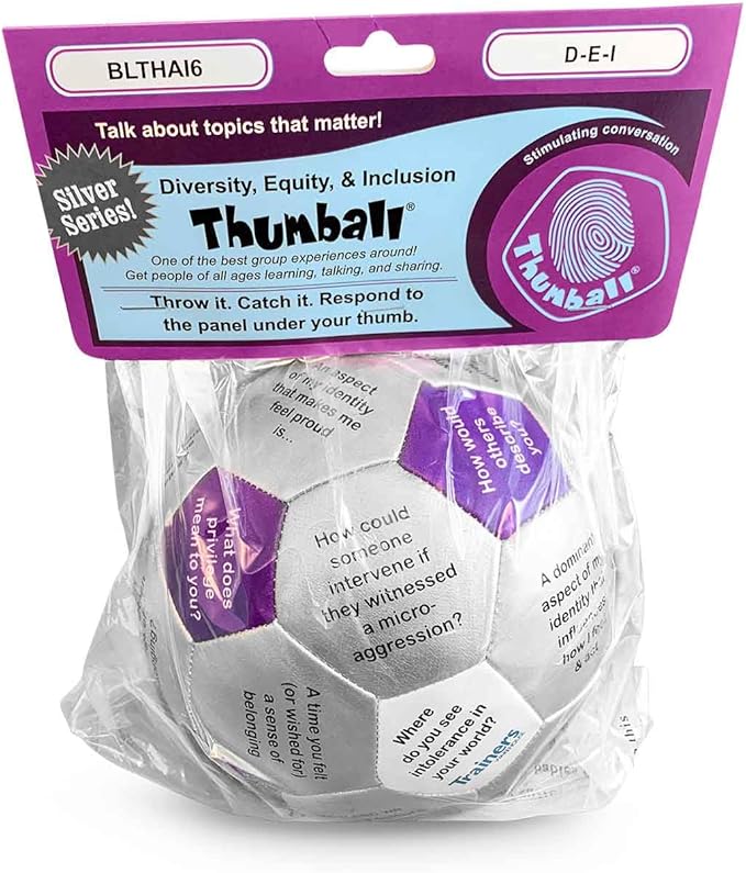 Trainers Warehouse 6" Thumball Collection, 32 Prompts for Conversation, Team Building, Relationship and Training