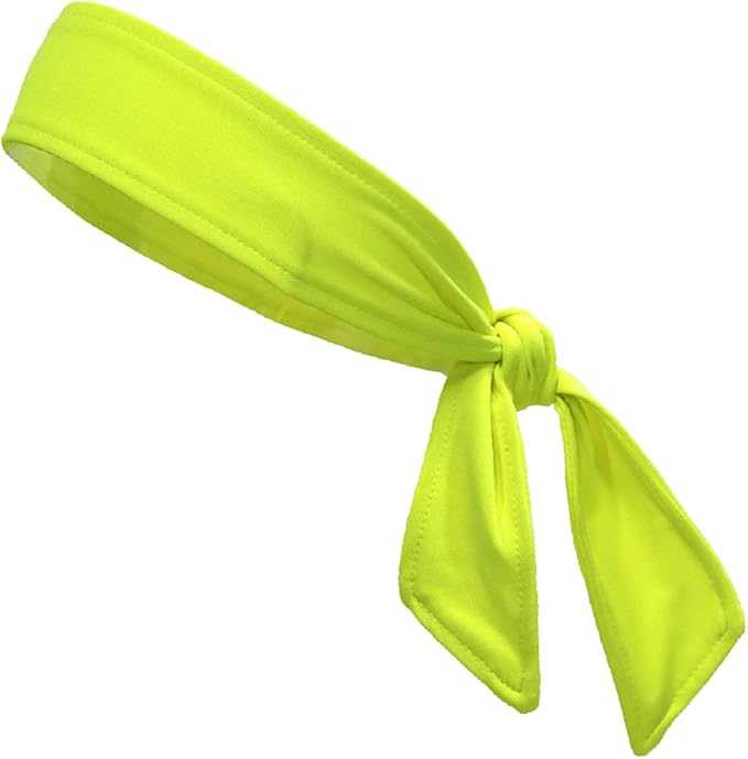 Kenz Laurenz Headbands Tie on Headband for Women Men Running Athletic Hair Head Band Elastic Sports Sweat Basketball Sweatband Stetchy Yoga Workout Sweatbands Adjustable Non-Slip Moisture Wicking