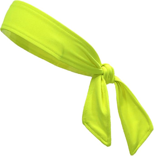 Kenz Laurenz Headbands Tie on Headband for Women Men Running Athletic Hair Head Band Elastic Sports Sweat Basketball Sweatband Stetchy Yoga Workout Sweatbands Adjustable Non-Slip Moisture Wicking