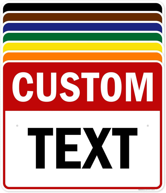 Custom Sign, Custom Sign for Business, Indoor/Outdoor use. 24x30 Inches, Rust Free .063 Aluminum, Fade Resistant, Made in USA by My Sign Center (Header)