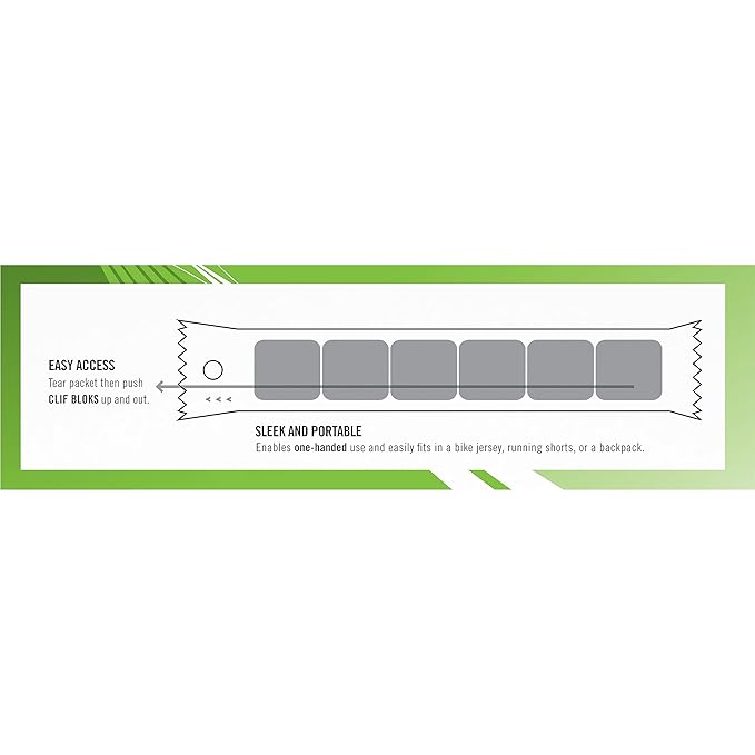 CLIF BLOKS - Salted Watermelon Flavor with 2X Sodium - Energy Chews - Non-GMO - Plant Based - Fast Fuel for Cycling and Running - Quick Carbohydrates and Electrolytes - 2.12 oz. (18 Count)