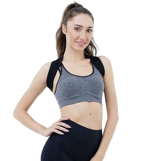Posture Corrector for Women and Men,Adjustable Upper Back Brace, Breathable Back Support straightener, Providing Pain Relief from Lumbar, Neck, Shoulder, and Clavicle, Back.