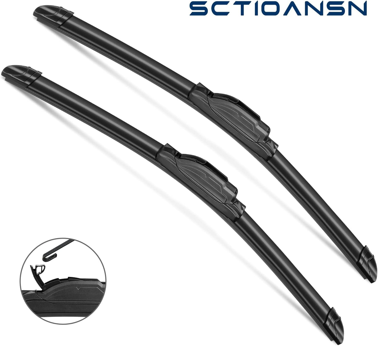 3Pcs Windshield Wiper Blades for Mini Cooper R56 2007-2012, R50 R53 2005-2006, F55 F56 2014-2022, Original Equipment Automotive Replacement Windshield Wiper Blades- 19"/18"/10L" (Pack of 3) J- HOOK