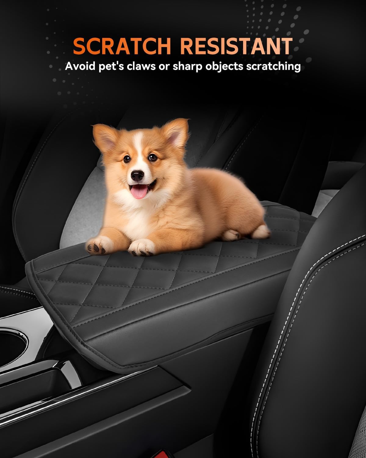 CDEFG for Chevrolet Equinox 2025 2026 Center Console Cover Armrest Box Cover for Chevy Equinox (LT, RS, Activ) Accessories Arm Rest Protector NOT for Equinox EV